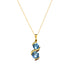 Кулон "Piena Ceļš (Aquamarine Blue)" с кристаллами Swarovski™